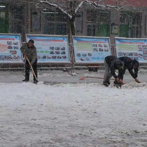 春天里的一场雪，清新的不仅仅是空气，还有男教师爱的行动……