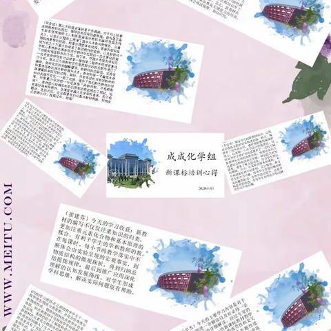 一天一天，日臻美好—成成中学高一化学备课组新教材培训纪实