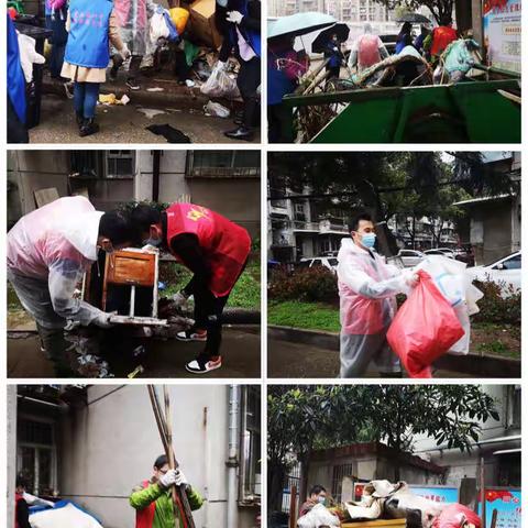 【新时代文明实践站】风雨无阻志愿行，美化小区见行动----洲头社区开展卫生大扫除活动