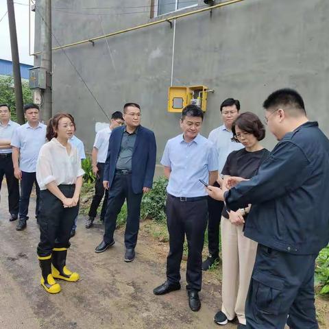 市委常委、组织部长吕娜到召陵区老窝镇检查防汛工作开展情况