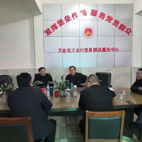 区委副书记丁晓永到万金镇检查工作