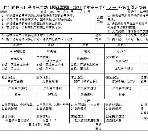 锦翠苑园区大一班第三周加油站