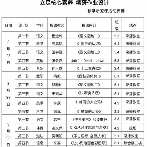 立足核心素养 精研作业设计-----扎兰屯市实验小学教研活动