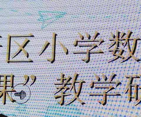 高新区小学数学“练习课”教学研讨会