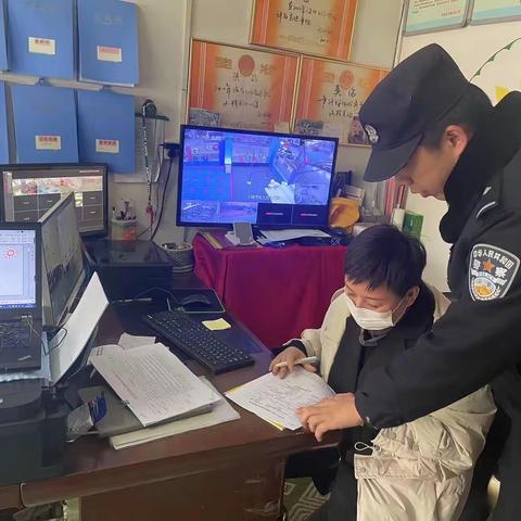 湾子派出所开展校园安全隐患排查
