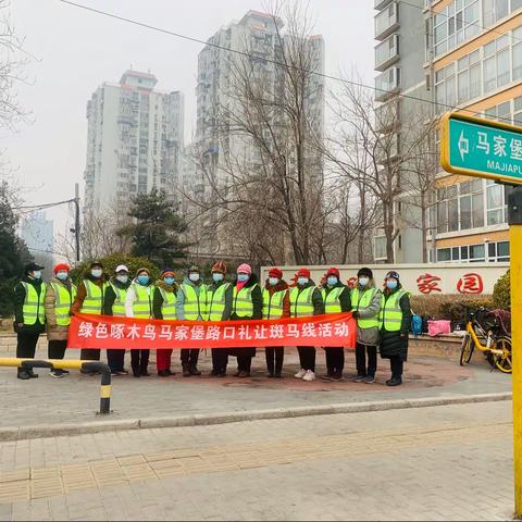 绿色啄木鸟马家堡 “礼让·斑马线”活动