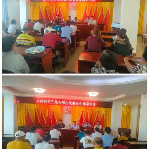 灵山镇大林村召开第九届村民委员会正式选举大会