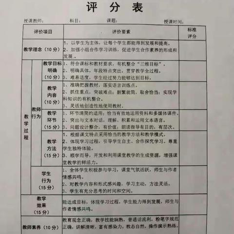 课堂教学展风采，教学比武促提升