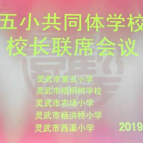 市五小共同体学校校长联席会纪实     ——群策群力促发展 同心同德谱新篇