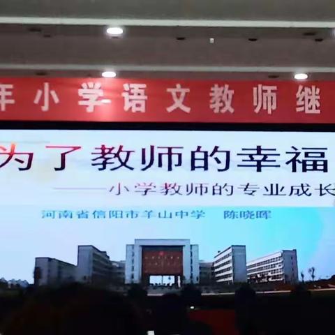 汲取专业的营养，提升教师的幸福指数——2019年柘城县小学语文继续教育四班系列报道之七