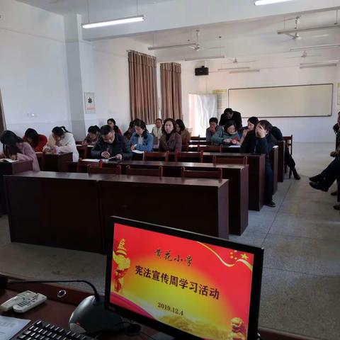 黄花小学学习宪法宣传周