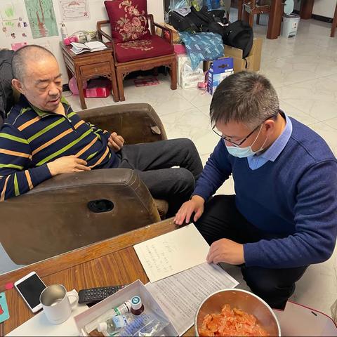 春节临近趵突泉街道退役军人服务站走访刘继江