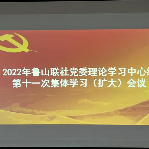 强化学习提站位   推动落实促发展——鲁山联社召开党委理论学习中心组集体学习暨近期重点工作推进会议