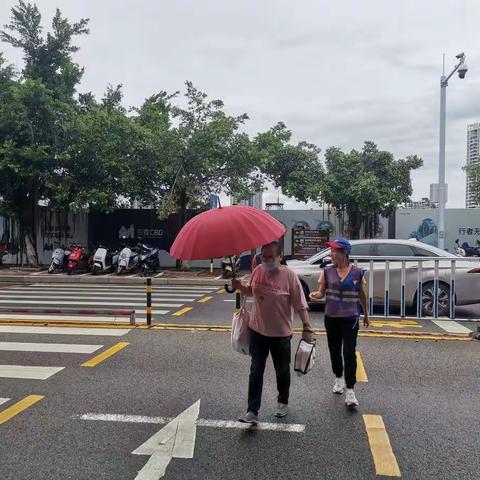 南海社区开展文明交通志愿活动