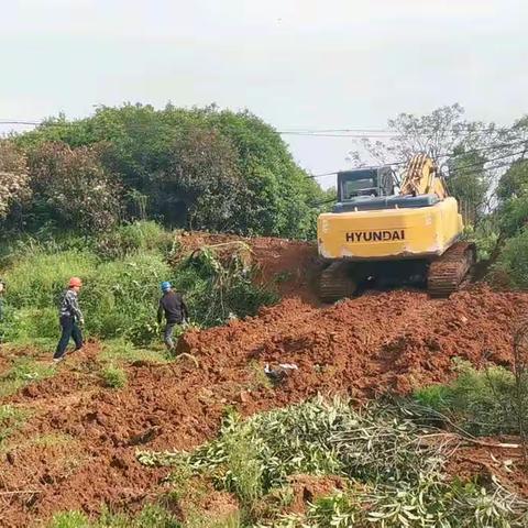 赤松镇仙桥小学区块清表保障顺利完成