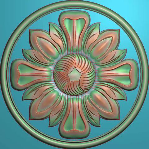 志斌雕刻  圆花系列2