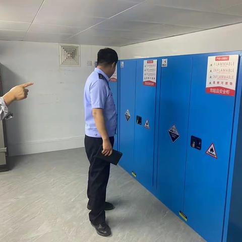 治安大队加强对辖区各企业危险化学品管理工作