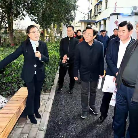 市人大常委会李书生副主任一行视察我市老旧小区改造工作