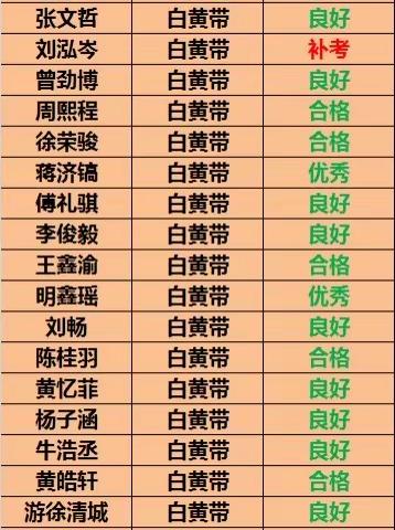 正德精武跆拳道教育2021年暑假班考级成绩公布！