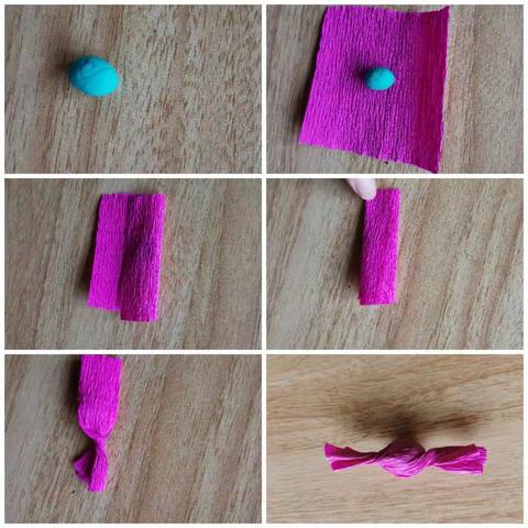 小班  手工《做糖果》