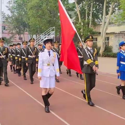 石家庄市第二十八中学“青春百年，红心向党”庆祝中国共产主义青年团成立100周年主题升旗