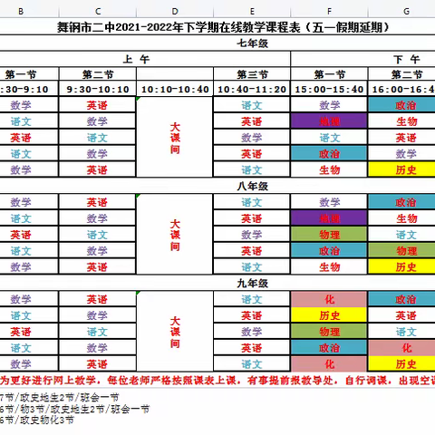 齐心共抗疫，云端共成长——舞钢市第二初级中学“停课不停学”线上教学情况简报