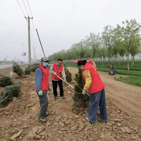 玉田县自然资源和规划局组织开展义务植树活动