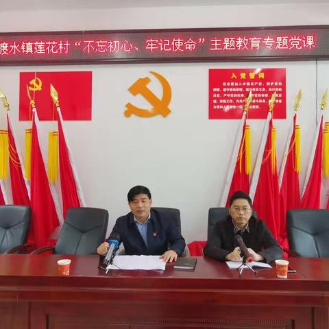 市政府金融办与一渡水镇莲花村共同开展“不忘初心、牢记使命”主题教育活动