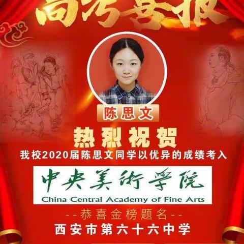 西安市第六十六中学在2020年高考提前批次录取中再获佳绩