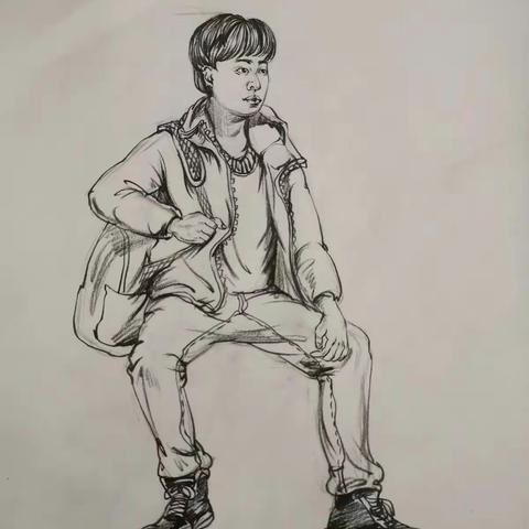 复兴艺术高中周末部分速写作业