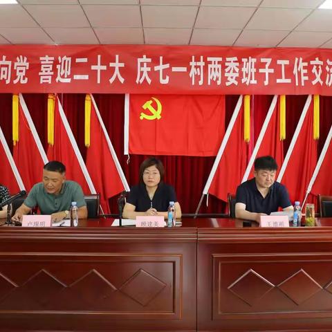 红心永向党  喜迎二十大  庆七一村两委班子工作交流