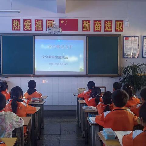 “安全护航，与你同行”主题班会