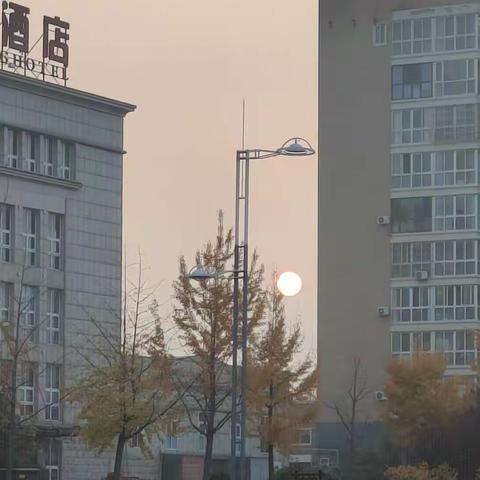 冬日夕阳