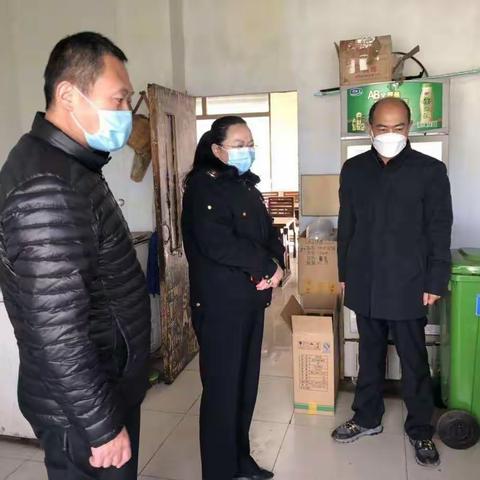 夏邑军副局长带队到埠村街道督导个体户复工复产工作