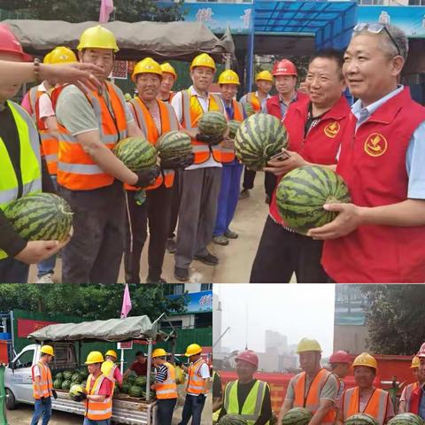 浓情端午节  慰问暖人心——济水一中志愿者到改扩建工地慰问