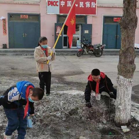 【学党史，做公益，美环境】捡拾垃圾，捡拾文明  ——阜康市种羊场学校义务捡拾垃圾活动