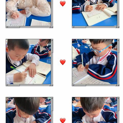 郾城小学一二班2020-2021下学期第一次写字月测