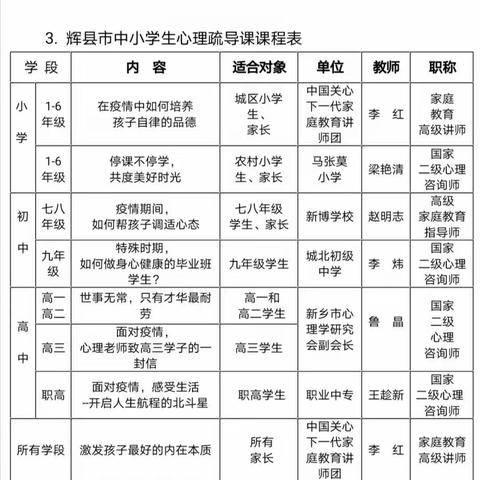 疫情期间，关注学生心理健康——冀屯镇南坦小学