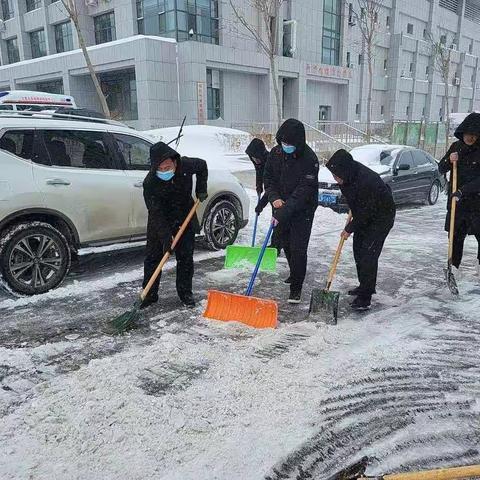 暴雪袭城 以雪为令——北票市工信局领导班子带头铲雪除冰在行动