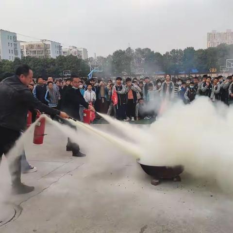 鄠邑区北关初级中学消防演练纪实