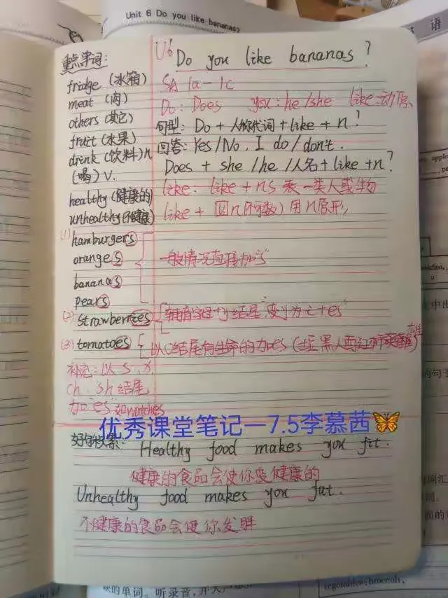 关于六年级英语笔记模板（康奈尔）的信息