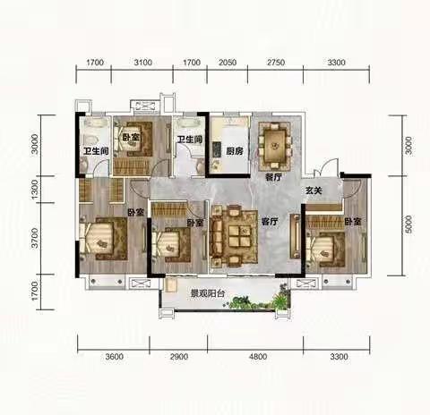 【金色华府】138-142平户型设计参考