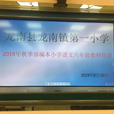 龙南县龙南镇第一小学2019部编本小学语文六年级教材培训会