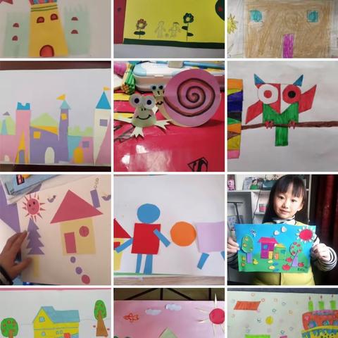 我的图形生活之剪贴画----西苑小学一年级数学特色作业