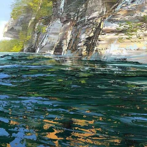 灵动的风景油画肌理，不看你就亏大了！