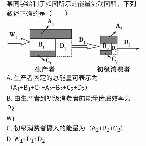 生态系统能量流动习题