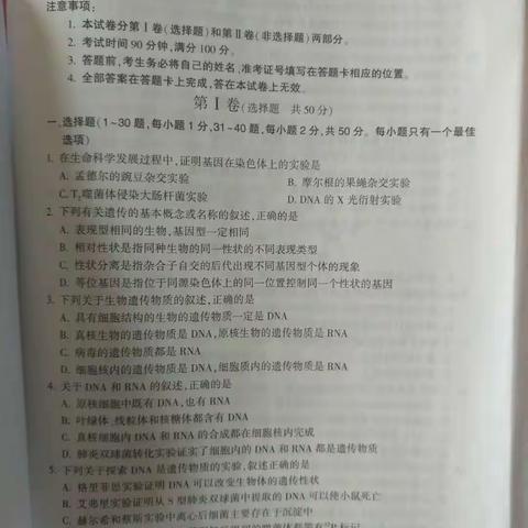 2018～2019第二学期期末考试题及答案