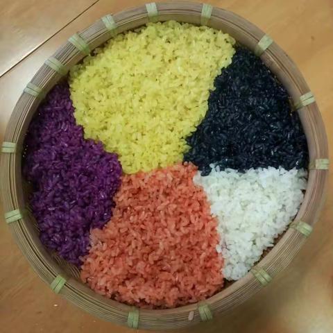 自制五色糯米饭