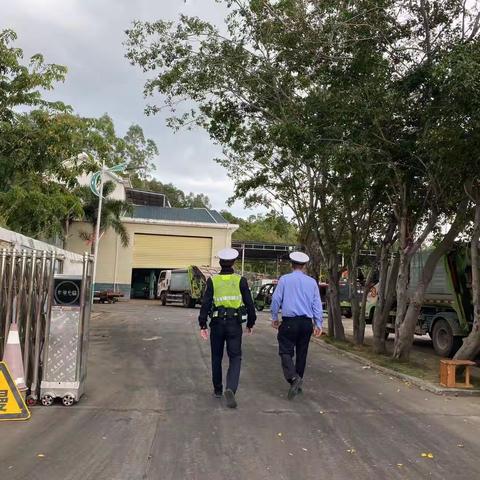 马岭中队深入辖区明光环卫公司开展交通安全宣传