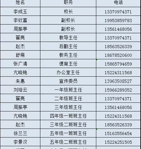 大张中心学校振兴小学群众满意度提升工作领导小组公示